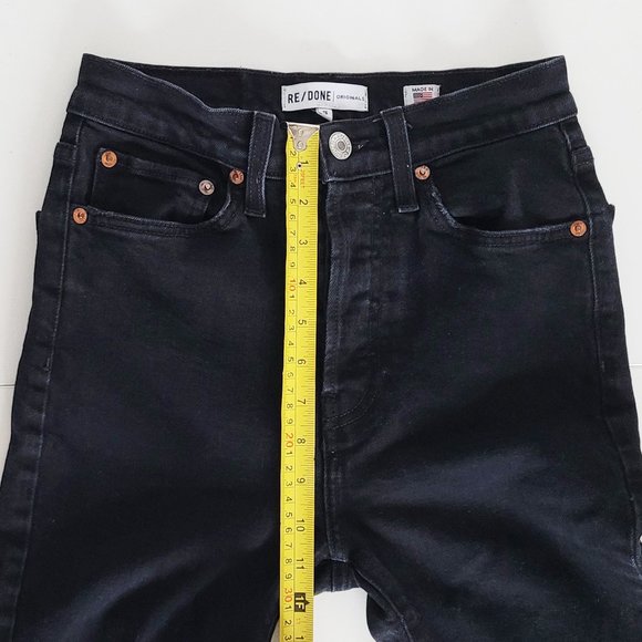 Re/Done - Levi's Originals High Rise Ankle Crop Women's Jeans - Size 26 - Picture 11 of 14